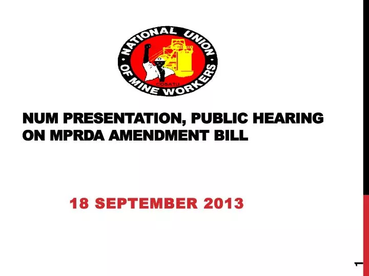 num presentation public hearing on mprda amendment bill