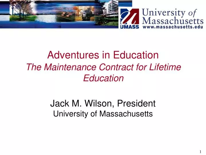 adventures in education the maintenance contract for lifetime education