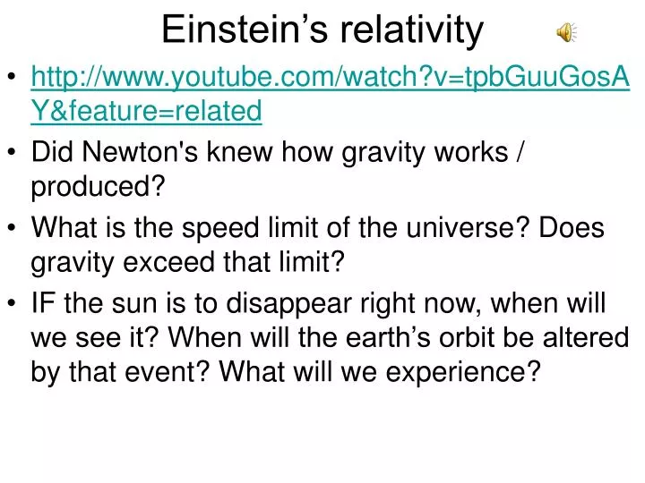 einstein s relativity