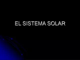 el sistema solar