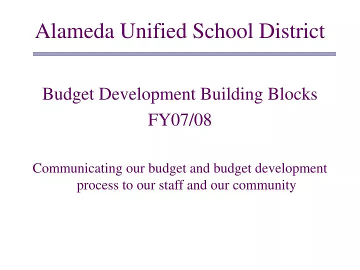 alameda unified school district