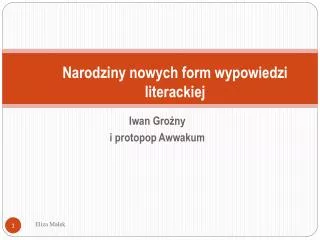 iwan gro ny i protopop awwakum