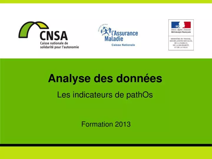 analyse des donn es les indicateurs de pathos