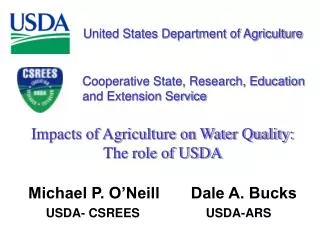 Impacts of Agriculture on Water Quality: The role of USDA