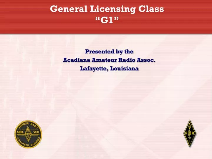 general licensing class g1