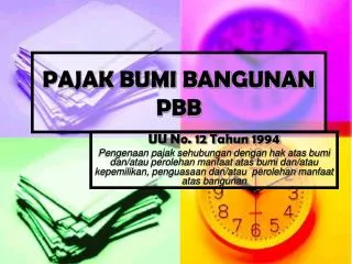 pajak bumi bangunan pbb