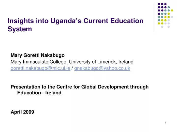 insights into uganda s current education system