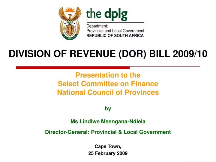 division of revenue dor bill 2009 10