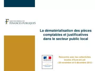 la d mat rialisation des pi ces comptables et justificatives dans le secteur public local