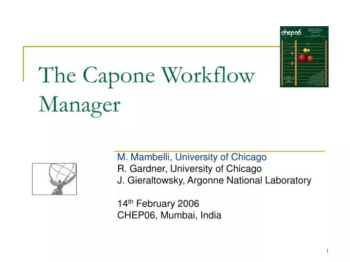 the capone workflow manager