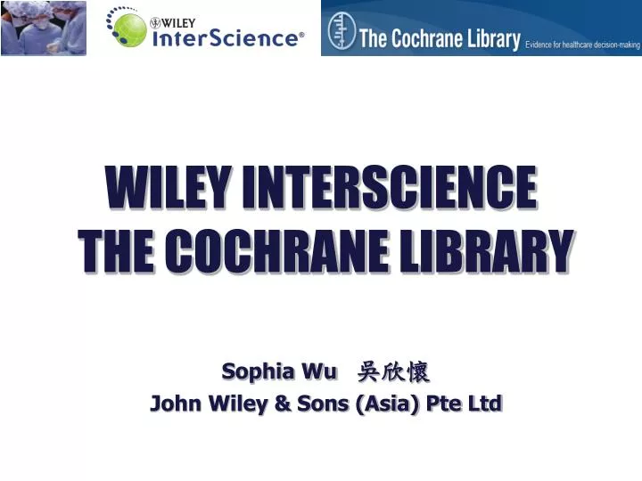 wiley interscience the cochrane library
