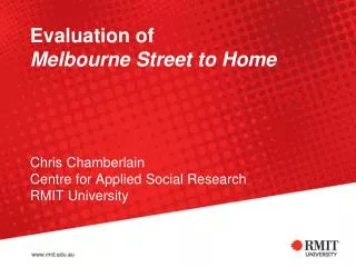 Overview of Melbourne Street to Home program