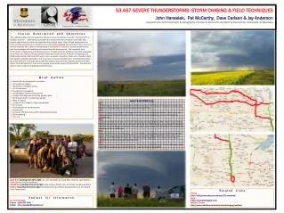 53.467 SEVERE THUNDERSTORMS: STORM CHASING &amp; FIELD TECHNIQUES