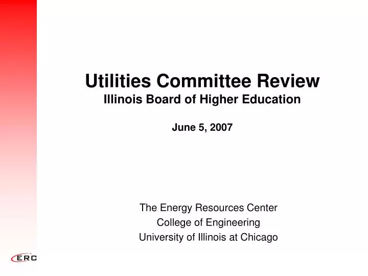 utilities committee review illinois board of higher education june 5 2007