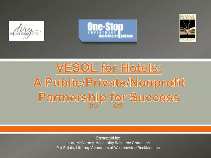 vesol for hotels a public private nonprofit partnership for success