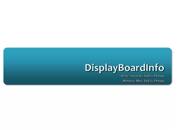 displayboardinfo