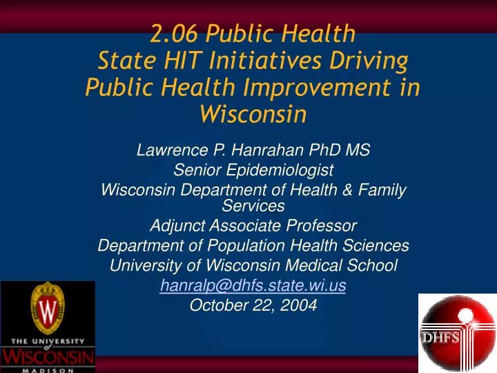 2 06 public health state hit initiatives driving public health improvement in wisconsin