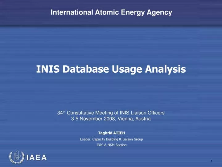 inis database usage analysis