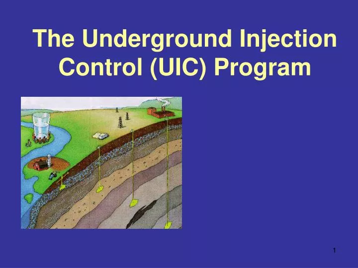 the underground injection control uic program