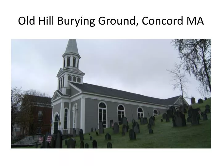 old hill burying ground concord ma