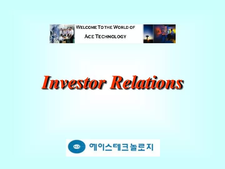 investor relations