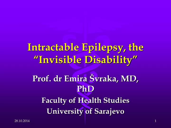 intractable epilepsy the invisible disability