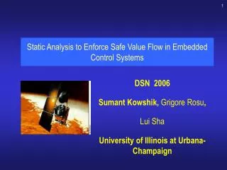Static Analysis to Enforce Safe Value Flow in Embedded Control Systems