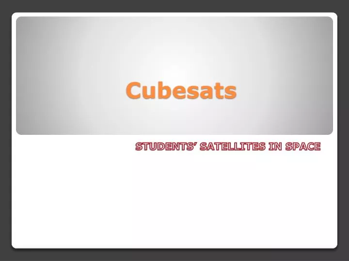 cubesats