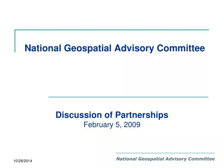 national geospatial advisory committee