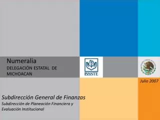 numeralia delegaci n estatal de michoacan