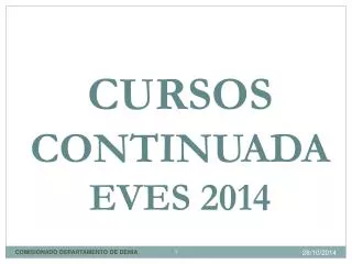 cursos continuada eves 2014