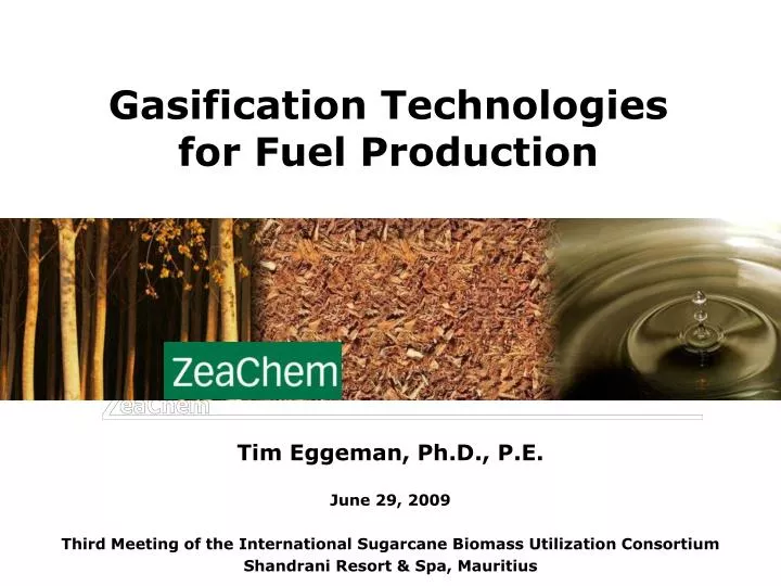gasification technologies for fuel production