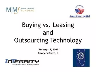 Buying vs. Leasing and Outsourcing Technology