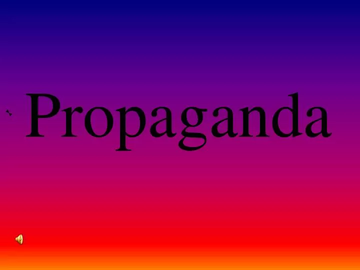 propaganda