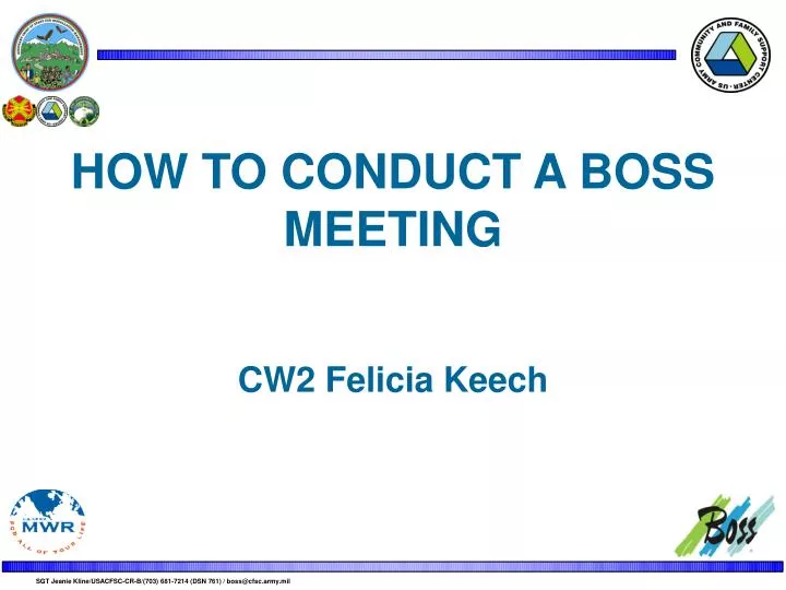 how to conduct a boss meeting