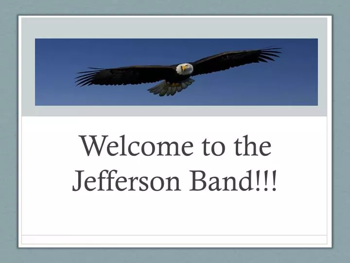 welcome to the jefferson band