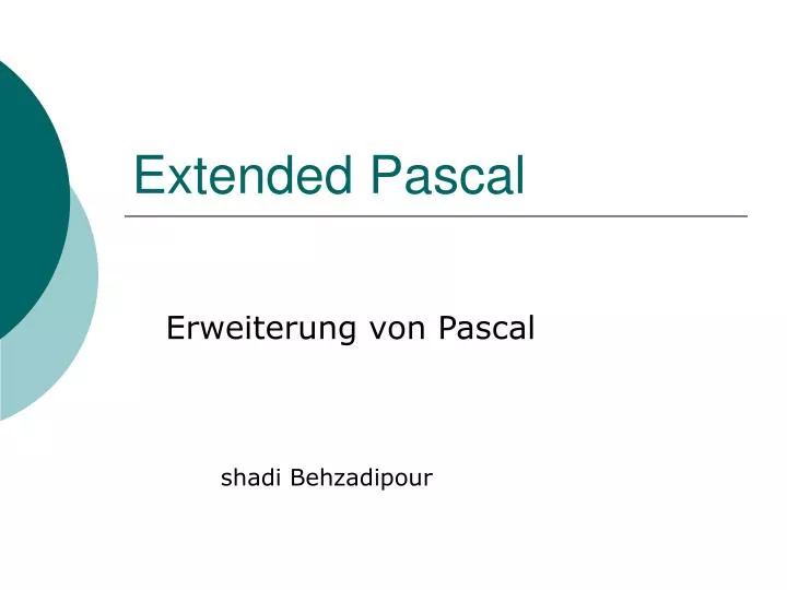 extended pascal