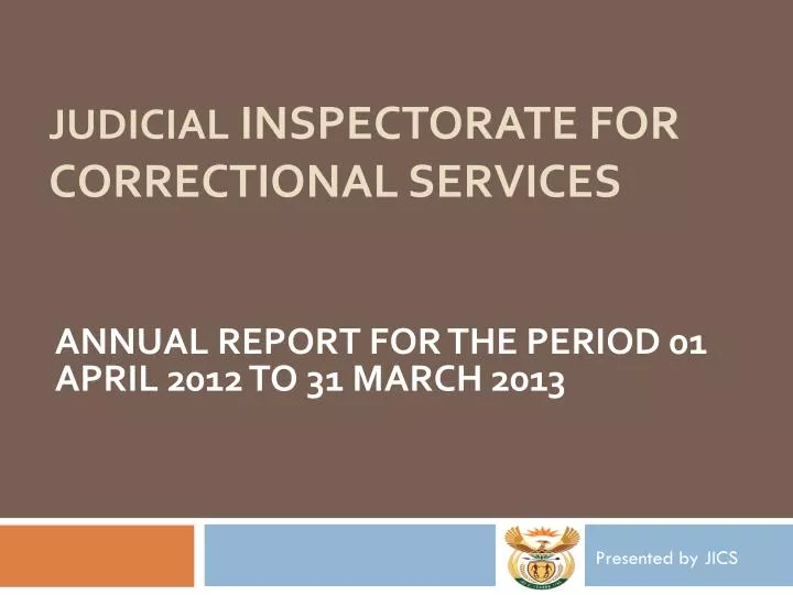 judicial inspectorate for correctional services