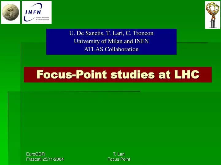 focus point studies at lhc