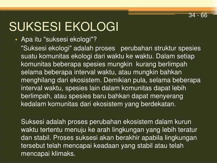 suksesi ekologi