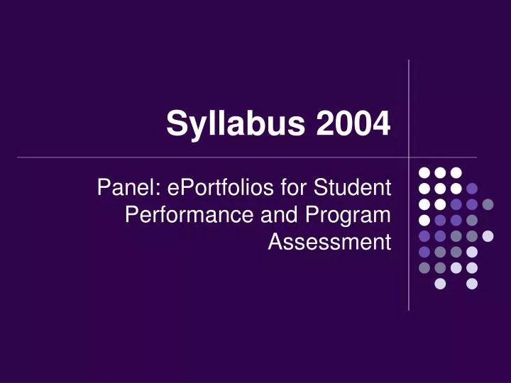 syllabus 2004