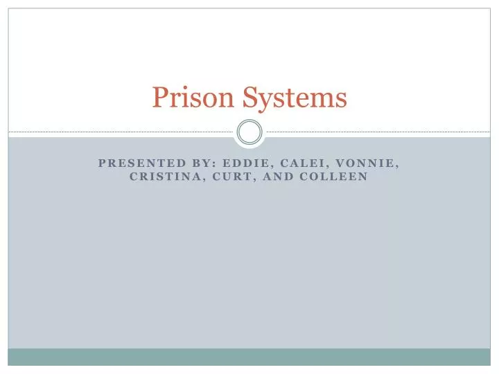 prison systems
