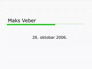 maks veber