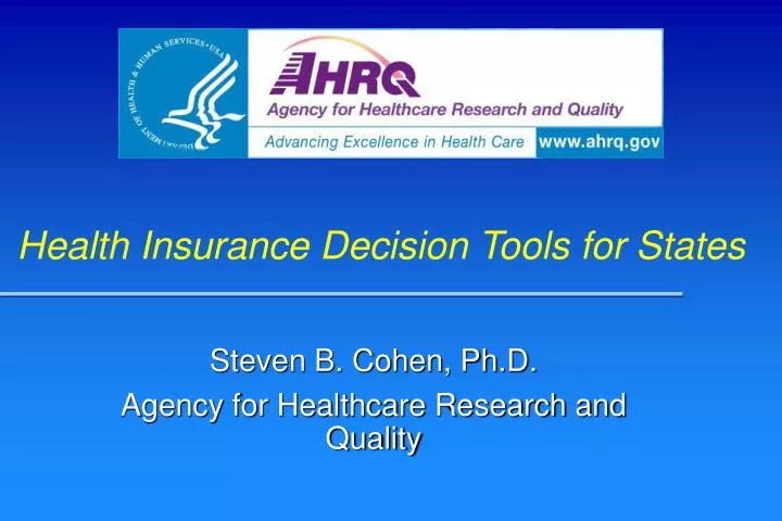 health insurance decision tools for states