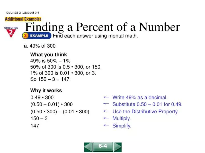 finding a percent of a number