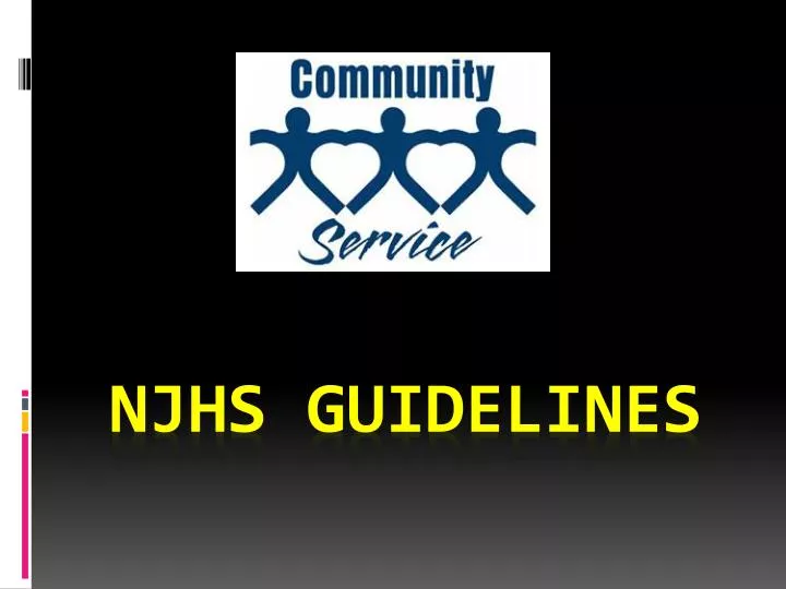 njhs guidelines