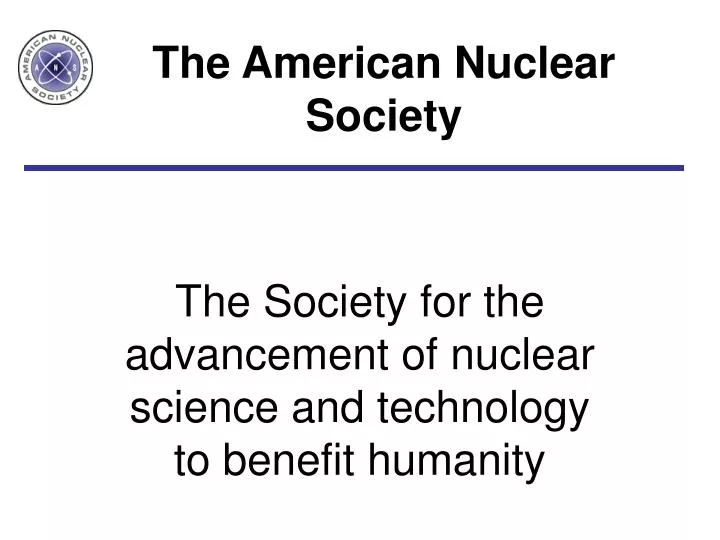 the american nuclear society