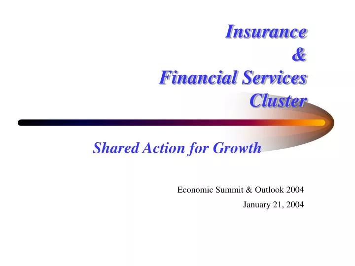 insurance financial services cluster