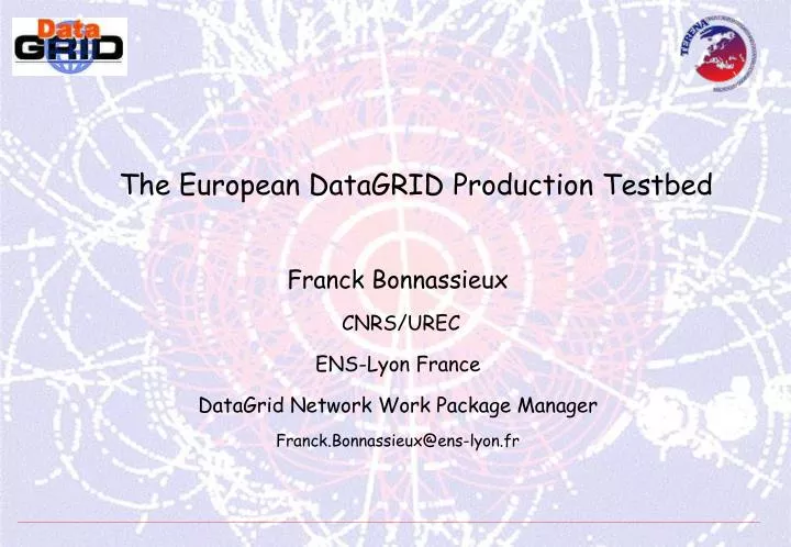 the european datagrid production testbed