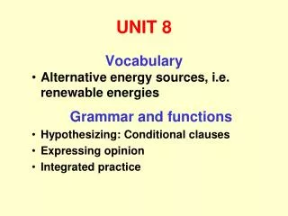 UNIT 8